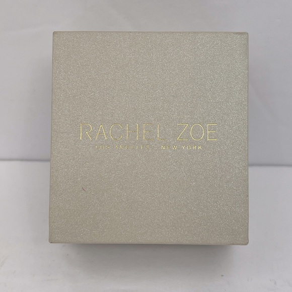 RACHEL ZOE,STERLING SILVER 18KT GOLD PLATED BLACK CLOVER NECKLACE,CUBIC ZIRCONIA - Picture 12 of 15